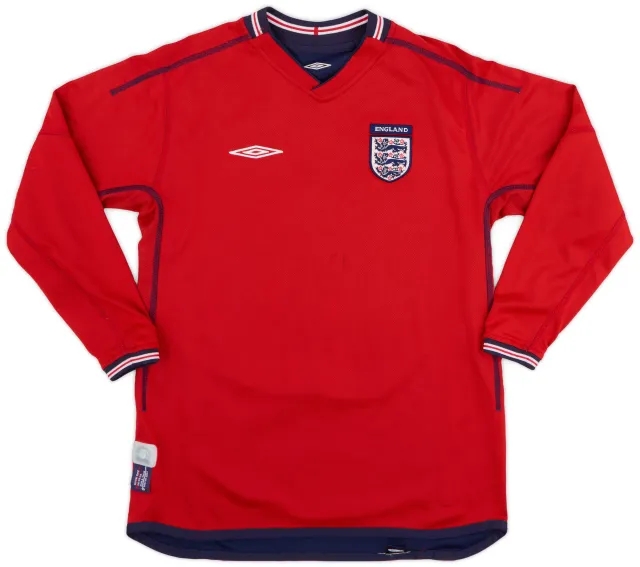 Umbro 2002-04 England Away Shirt - 7/10 - (XL.Boys)