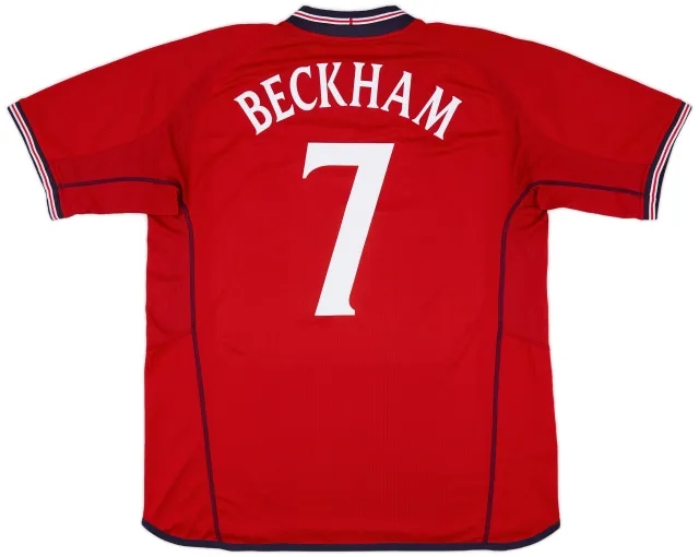 Umbro 2002-04 England Away Shirt Beckham #7 - 6/10 - (XXL)