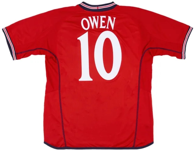 Umbro 2002-04 England Away Shirt Owen #10 - 9/10 - (L)