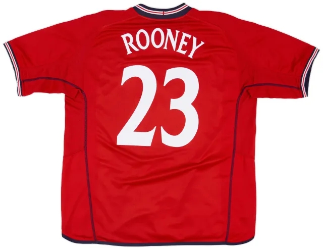 Umbro 2002-04 England Away Shirt Rooney #23 - 7/10 - (XXL)