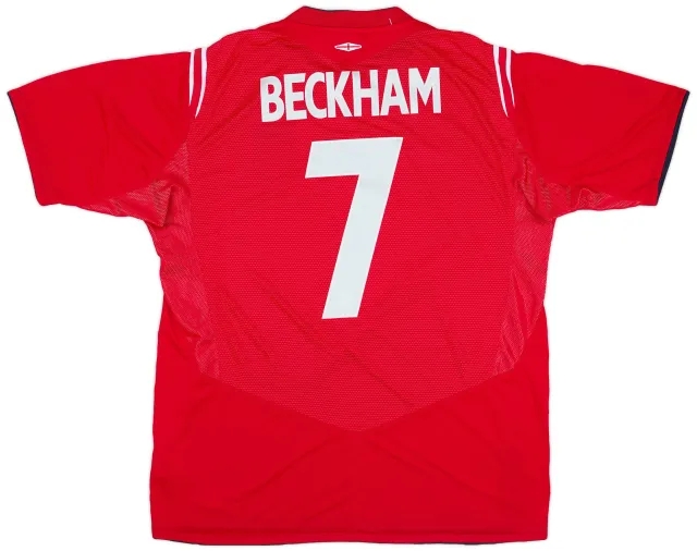 Umbro 2004-06 England Away Shirt Beckham #7 (XL)