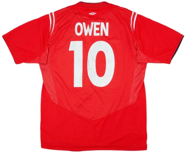 Umbro 2004-06 England Away Shirt Owen #10 - 6/10 - (L)