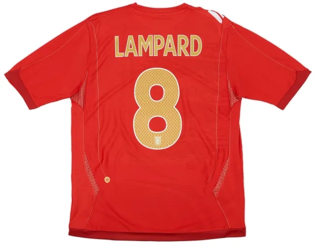 Umbro 2006-08 England Away Shirt Lampard #8 - 6/10 - (L)