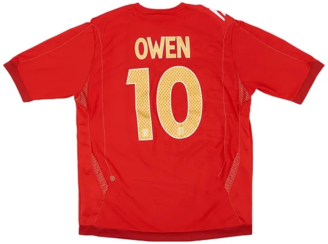 Umbro 2006-08 England Away Shirt Owen #10 - 6/10 - (L)