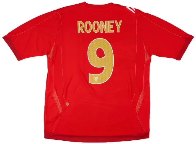 Umbro 2006-08 England Away Shirt Rooney #9 (XL)
