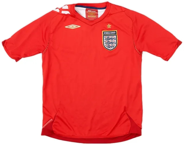 Umbro 2006-08 England Away Shirt - 7/10 - (M.Boys)