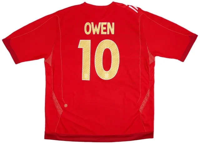 Umbro 2006-08 England Away Shirt Owen #10 - 9/10 - (XXL)