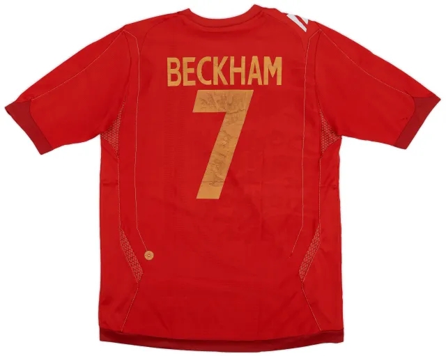 Umbro 2006-08 England Away Shirt Beckham #7 - 6/10 - (S)