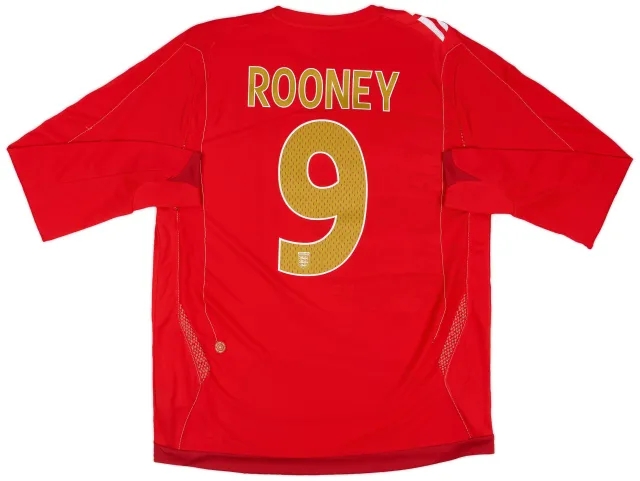 Umbro 2006-08 England Away Shirt Rooney #9 - 9/10 - (L)