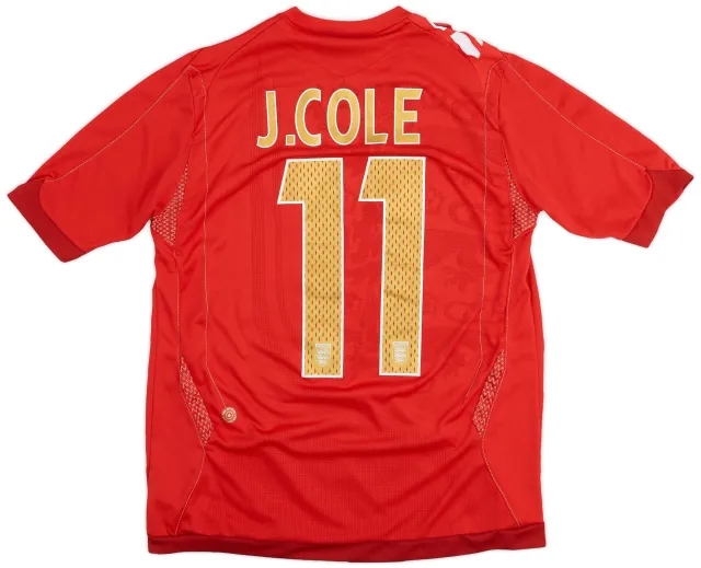 Umbro 2006-08 England Away Shirt Cole #11 - 8/10 - (XL.Boys)