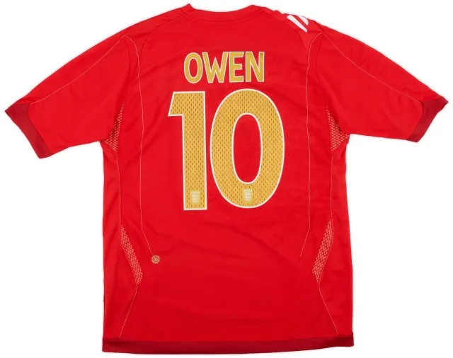 Umbro 2006-08 England Away Shirt Owen #10 - 9/10 - (M)
