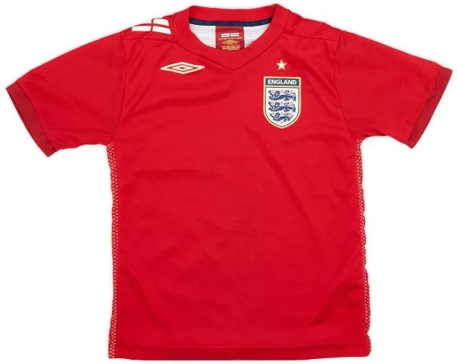 Umbro 2006-08 England Away Shirt - 9/10 - (S.Boys)
