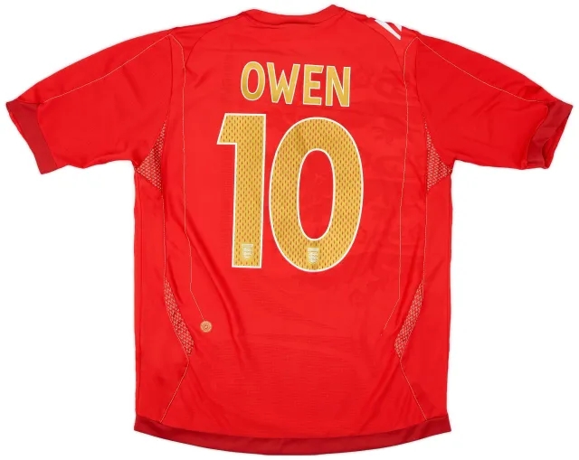 Umbro 2006-08 England Away Shirt Owen #10 - 8/10 - (M)
