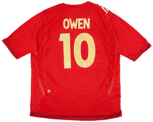 Umbro 2006-08 England Away Shirt Owen #10 - 5/10 - (XL)