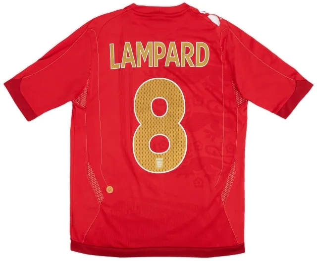 Umbro 2006-08 England Away Shirt Lampard #8 - 7/10 - (XL.Boys)