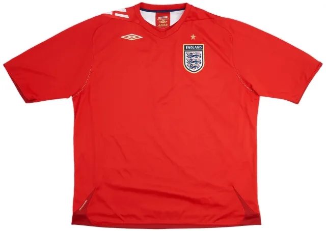 Umbro 2006-08 England Away Shirt - 8/10 - (3XL)