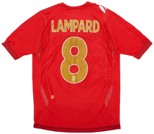 Umbro 2006-08 England Away Shirt Gerrard #4 - 7/10 - (S)