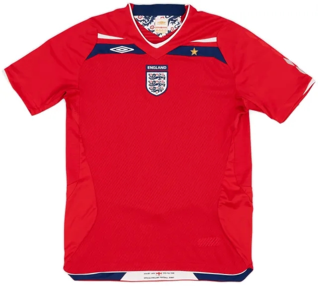 Umbro 2008-10 England Away Shirt - 7/10 - (XL.Boys)