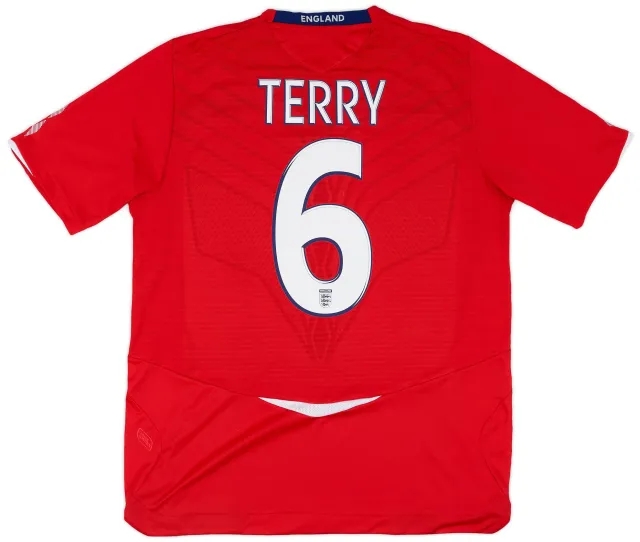 Umbro 2008-10 England Away Shirt Terry #6 - 9/10 - (L)