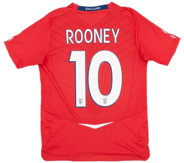 Umbro 2008-10 England Away Shirt Rooney #10 - 7/10 - (S)
