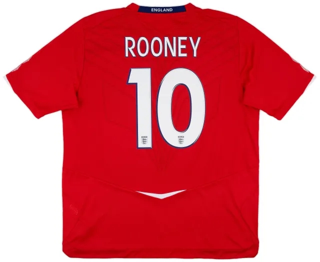 Umbro 2008-10 England Away Shirt Rooney #10 - 10/10 - (XXL)