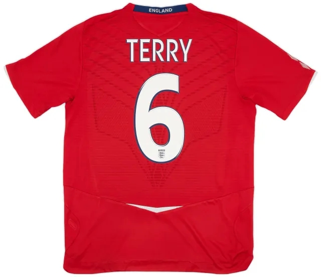 Umbro 2008-10 England Away Shirt Terry #6 - 6/10 - (L)