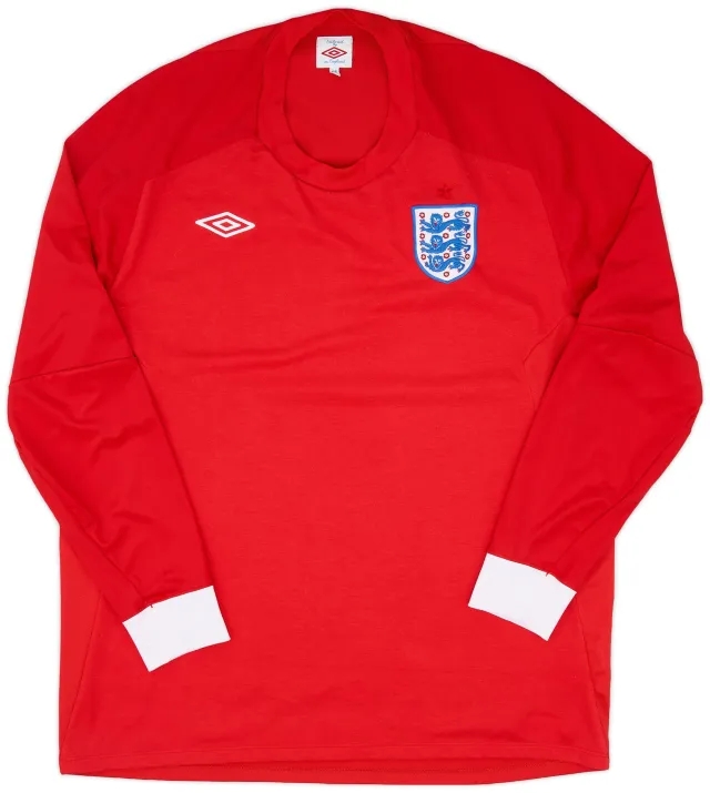 Umbro 2010-11 England Away L/S Shirt - 9/10 - (XXL)