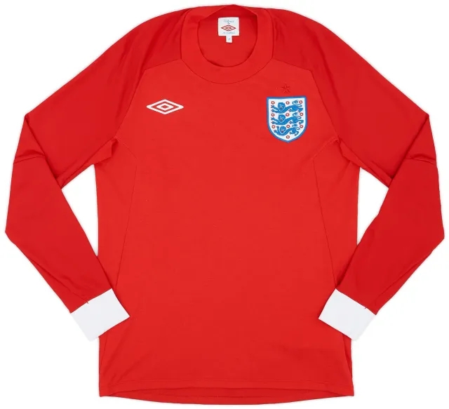 Umbro 2010-11 England Away L/S Shirt - 9/10 - (S)