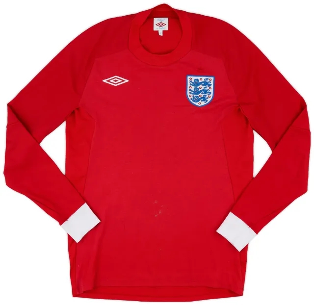 Umbro 2010-11 England Away L/S Shirt - 8/10 - (M)