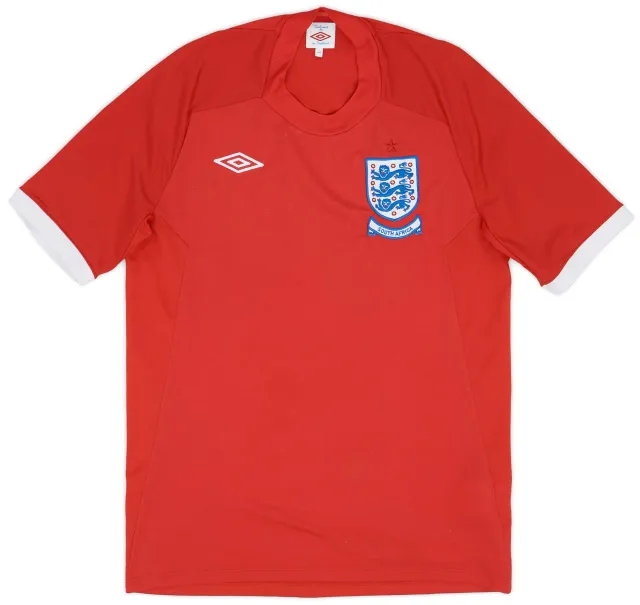 Umbro 2010-11 England 'South Africa' Away Shirt - 9/10 - (M)