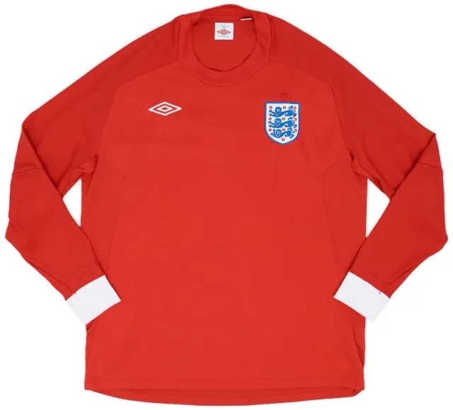 Umbro 2010-11 England Away L/S Shirt - 8/10 - (L)