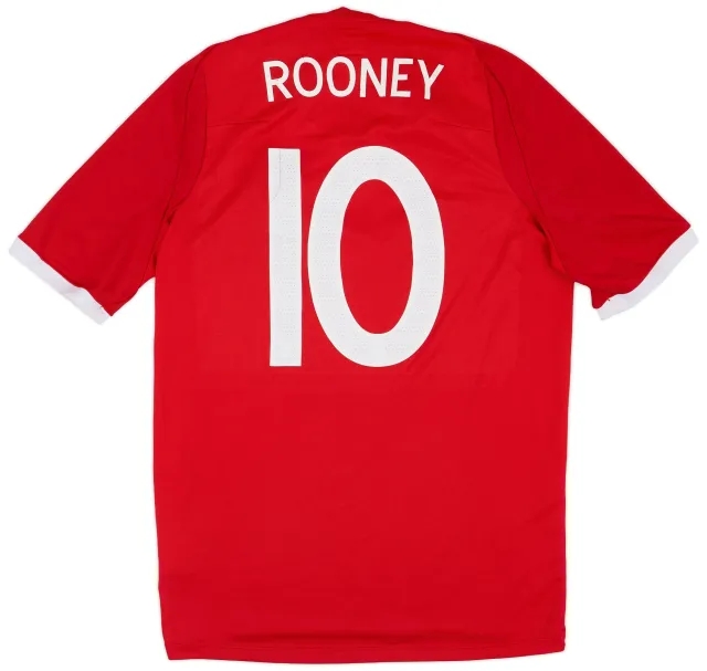 Umbro 2010-11 England Away Shirt Rooney #10 - 6/10 - (S)