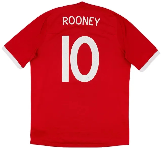 Umbro 2010-11 England Away Shirt Rooney #10 - 5/10 - (L)