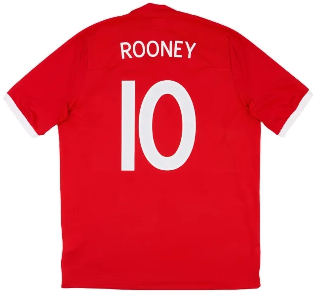Umbro 2010-11 England Away Shirt Rooney #10 - 8/10 - (L)