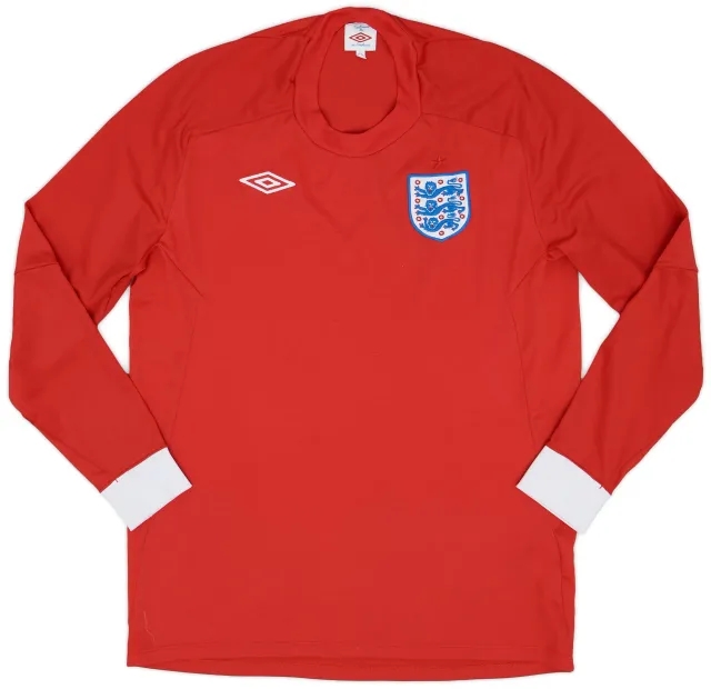Umbro 2010-11 England Away L/S Shirt - 9/10 - (L)