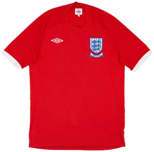 Umbro 2010-11 England 'South Africa' Away Shirt - 8/10 - (M)