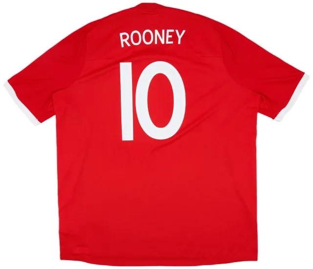 Umbro 2010-11 England Away Shirt Rooney #10 - 7/10 - (3XL)