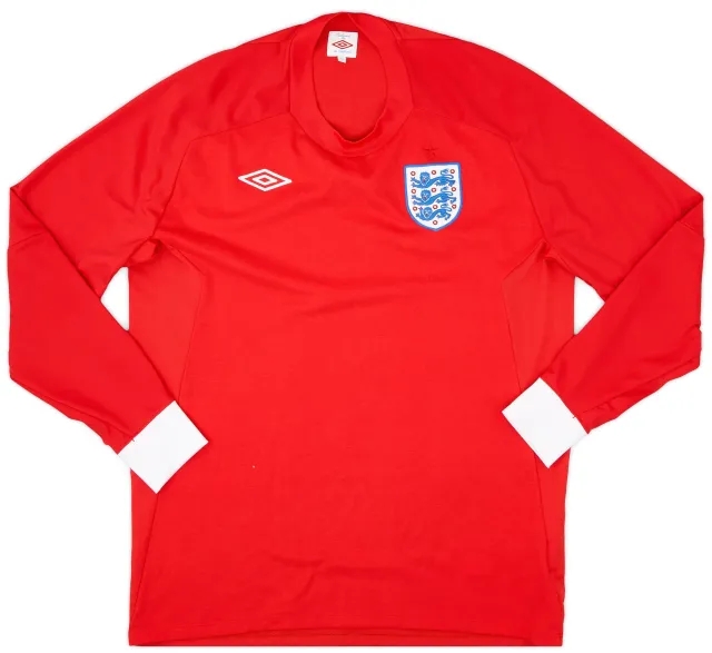 Umbro 2010-11 England Away L/S Shirt - 9/10 - (L)