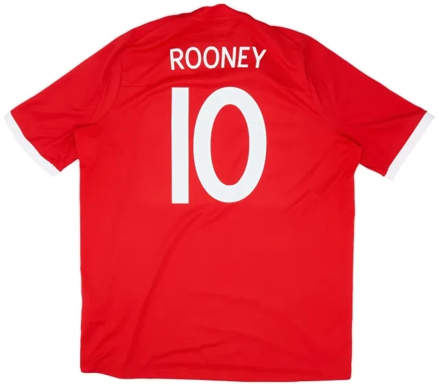 Umbro 2010-11 England Away Shirt Rooney #10 - 9/10 - (XXL)