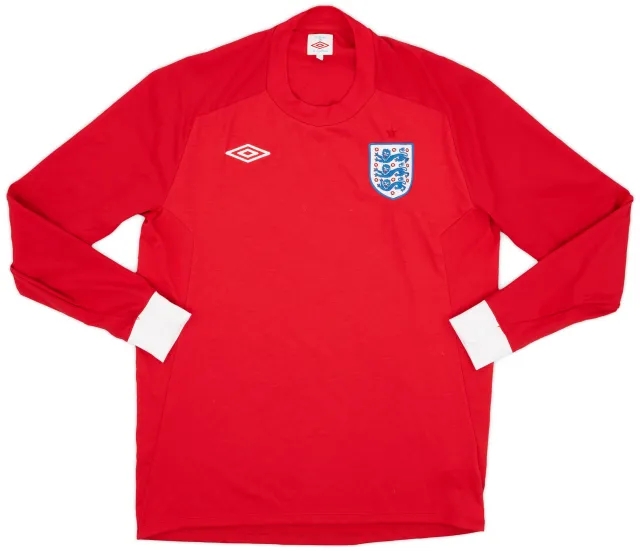 Umbro 2010-11 England Away L/S Shirt - 9/10 - (L)