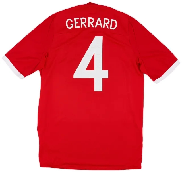 Umbro 2010-11 England Away Shirt Gerrard #4 - 7/10 - (M)