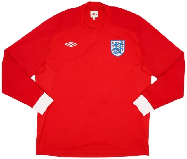 Umbro 2010-11 England Away L/S Shirt - 7/10 - (XL)