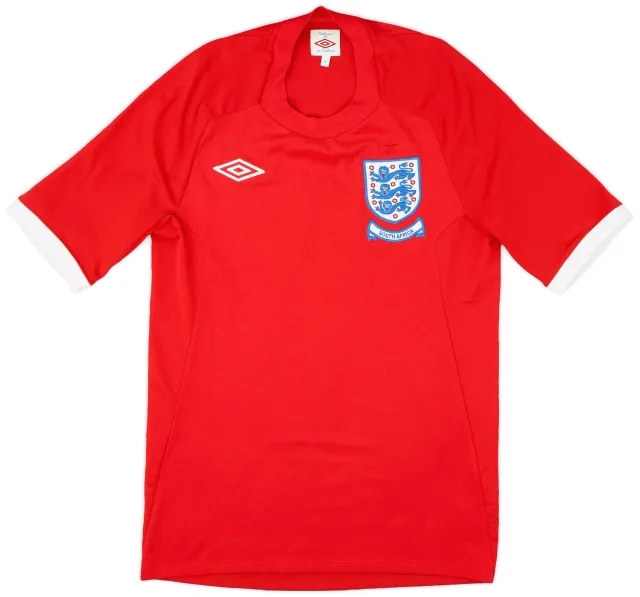 Umbro 2010-11 England 'South Africa' Away Shirt - 9/10 - (S)