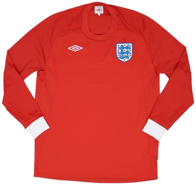 Umbro 2010-11 England Away L/S Shirt - 9/10 - (L)