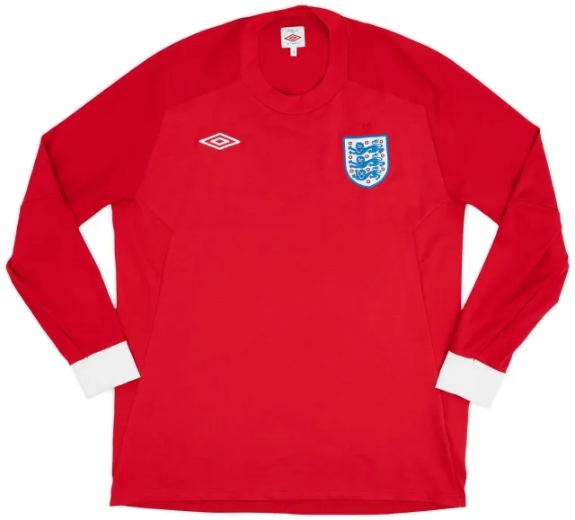 Umbro 2010-11 England Away L/S Shirt - 9/10 - (XL)
