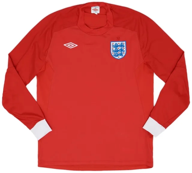 Umbro 2010-11 England Away L/S Shirt - 9/10 - (L)
