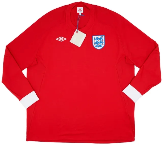 Umbro 2010-11 England Away L/S Shirt (3XL)