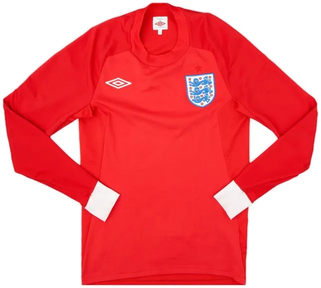 Umbro 2010-11 England Away L/S Shirt - 9/10 - (XL.Boys)
