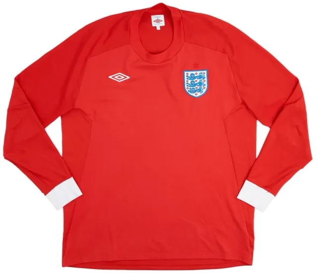 Umbro 2010-11 England Away L/S Shirt - 9/10 - (XL)