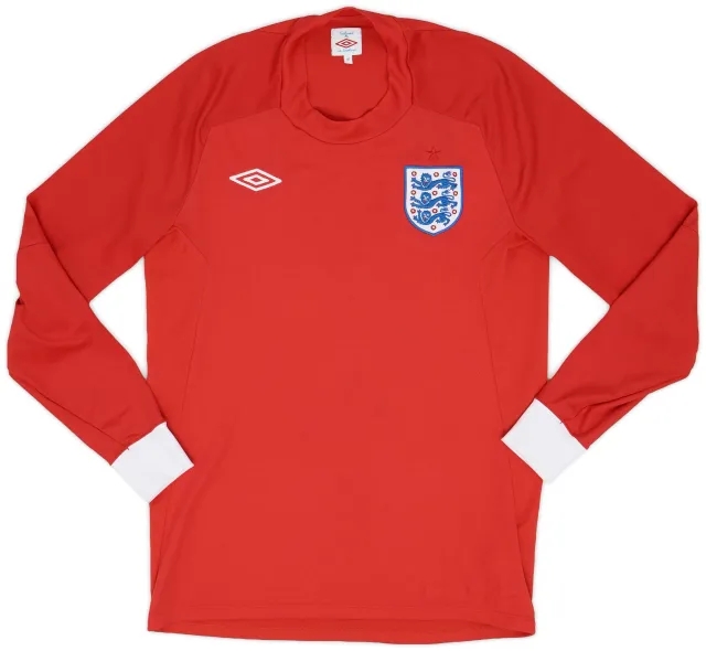 Umbro 2010-11 England Away L/S Shirt - 9/10 - (M)